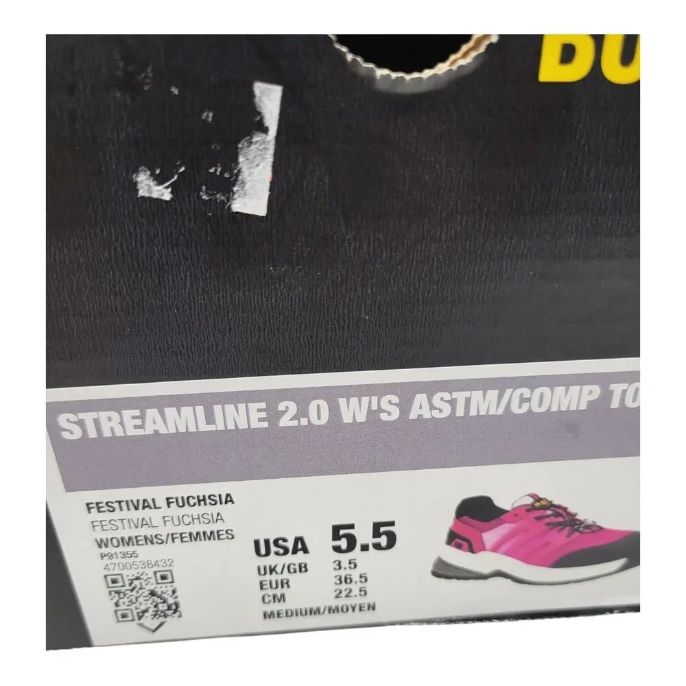 CAT Streamline 2.0 Women's ASTM Comp Toe Fuchsia Work Sneakers Shoes 5.5 New